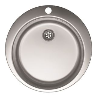 Sudoper inox VENERA 480E s rupom OKRUGLI  fi48x15cm BEZ SIFONA